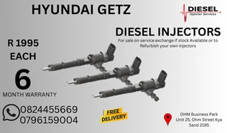 Hyundai Getz Diesel Injectors for sale on service exchange or to recon
