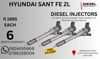 Hyundai Santa FE Diesel Injectors for sale on service exchange or to recon