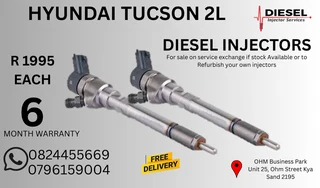 Hyundai Tucson 2L Diesel Injectors for sale on service exchange or to recon