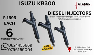 Isuzu KB300 Diesel Injectors for sale on service exchange or to recon
