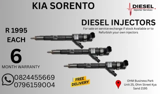 Kia Sorento Diesel Injectors for sale on service exchange or to recon