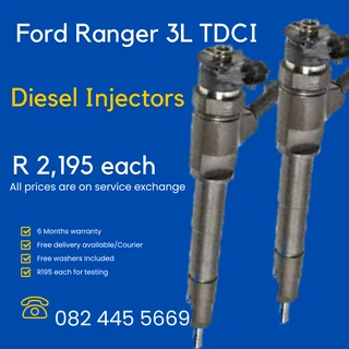 Ford Ranger 3L TDCI Injectors for sale