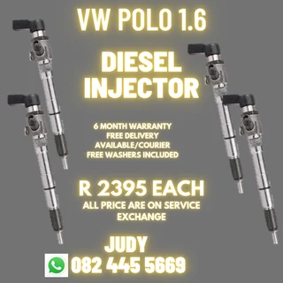 VW Polo 1.6 Diesel Injectors for sale