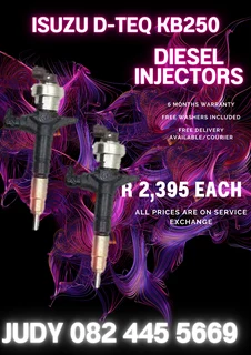 Isuzu D-TEQ KB250 Diesel Injectors for sale