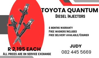 Toyota Quantum Diesel Injectors