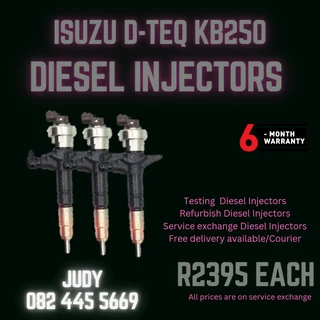 Isuzu D-TEQ KB250 Diesel Injectors