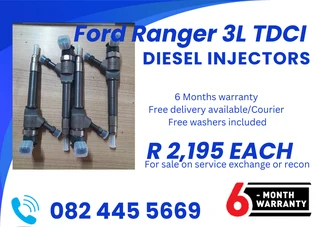 Ford Ranger 3L TDCI Diesel Injectors for sale