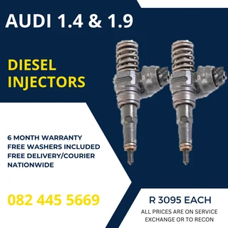Audi 1.4 & 1.9 Diesel Injectors for sale on service exchange