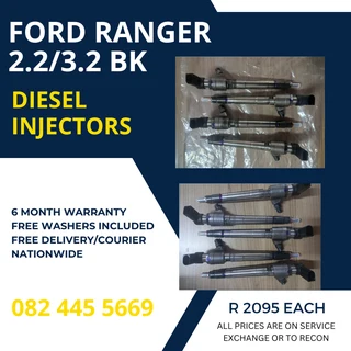 Ford Ranger 2.2/3.2 BK Diesel Injectors for sale on service exchange