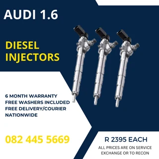 Audi 1.6 Diesel injectors for sale on service exchange or  to recon