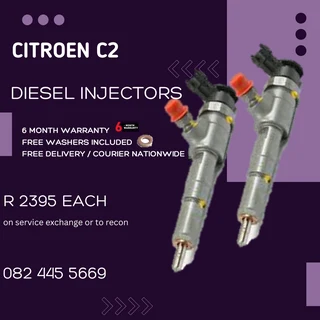 Citroen C2 Diesel Injectors for sale on service exchange or to recon