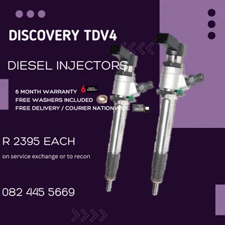 Discovery TDV4 Diesel Injectors for sale on service exchange or to recon