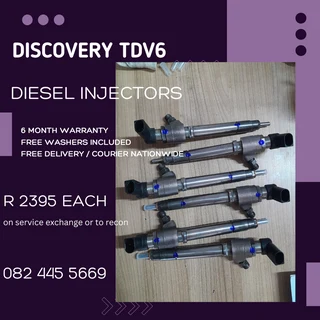 Discovery TDV6 Diesel Injectors for sale on service exchange or to recon