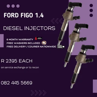 Ford Figo 1.4 Diesel Injectors for sale on service exchange or to recon