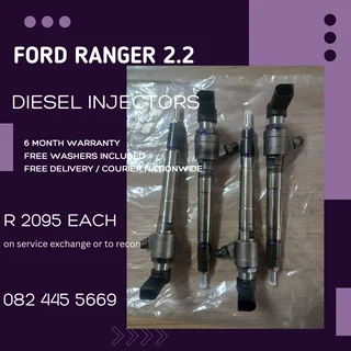 Ford Ranger 2.2 Diesel Injectors for sale on service exchange or to recon