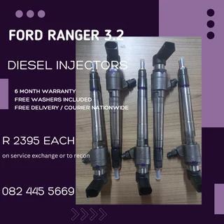 Ford Ranger 3.2 Diesel Injectors for sale on service exchange or to recon