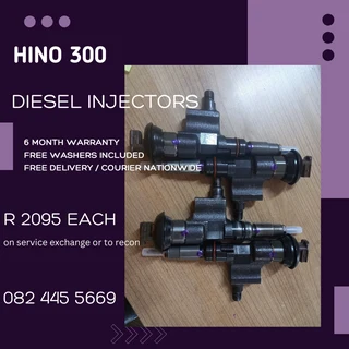 Hino 300 Diesel Injectors for sale on service exchange or to recon