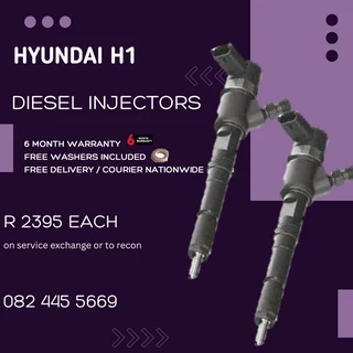 Hyundai H1 diesel Injectors for sale on service exchange or to recon