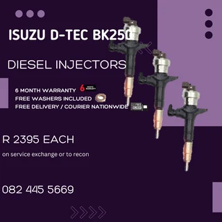 Isuzu D-TEC BK250 Diesel Injectors for sale on service exchange or to recon