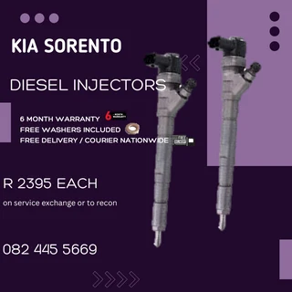 Kia Sorento Diesel Injectors for sale on service exchange or to recon
