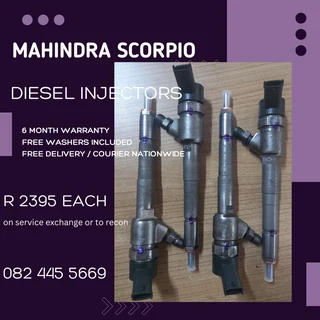 Mahindra Scorpio Diesel Injectors for sale on service exchange or to recon
