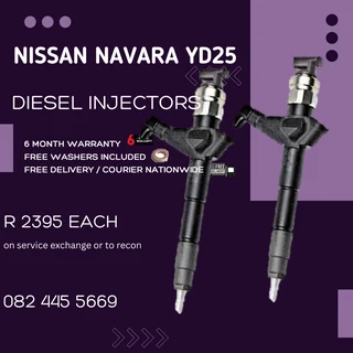 Nissan Navara YD25 Diesel Injectors for sale on service exchange or to recon