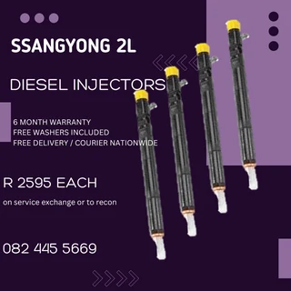 SsangYong 2L Diesel Injectors for sale on service exchange or to recon