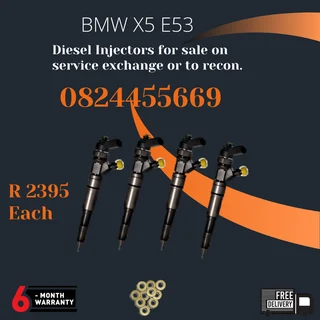 BMW X5 E53 Diesel Injectors for sale on service exchange or to recon