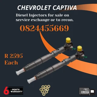 Chevrolet Captiva Diesel injectors for sale on service exchange or to recon