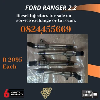 Ford Ranger  2.2 Diesel Injectors for sale on service exchange or to recon