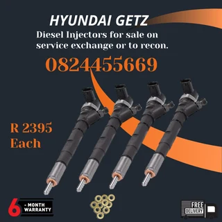 Hyundai Getz Diesel Injectors for sale on service exchange or to recon