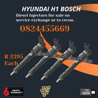 Hyundai H1 Bosch Diesel Injectors for sale on service exchange or to recon