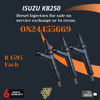 Isuzu KB250 Diesel Injectors for sale on service exchange or to recon