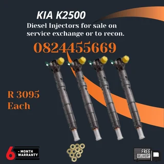 Kia K2500 Diesel Injectors for sale on service exchange or to recon