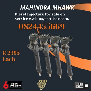 Mahindra Mhawk Diesel Injectors for sale on service exchange or to recon