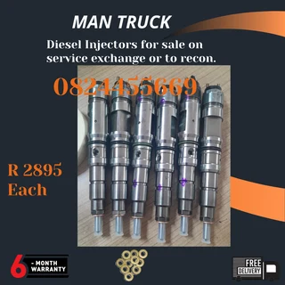 Man Truck Diesel Injectors for sale on service exchange or to recon