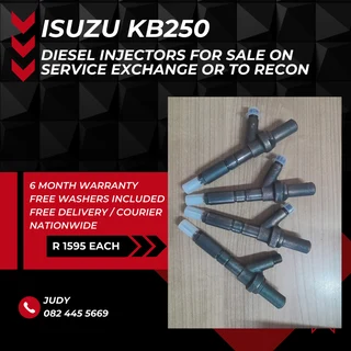 Isuzu KB250 Diesel Injectors for sale on service exchange or to recon