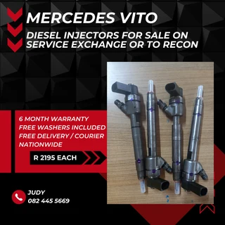 Mercedes Vito Diesel Injectors for sale on service exchange or to recon