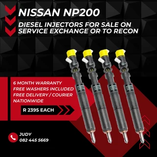 Nissan NP200 Diesel Injectors for sale on service exchange or to recon