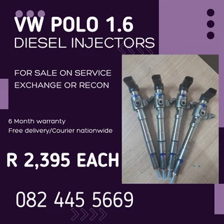 VW Polo 1.6 Diesel Injectors for sale