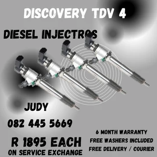 Discovery TDV4 Diesel injectors for sale on service exchange or to reocn