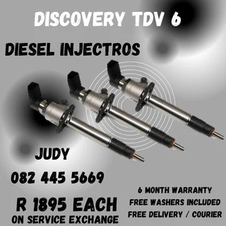 Discovery TDV6 Diesel Injectors for sale on service exchange or to recon