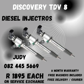 Discovery TDV8 Diesel Injectors for sale on service exchange or to recon