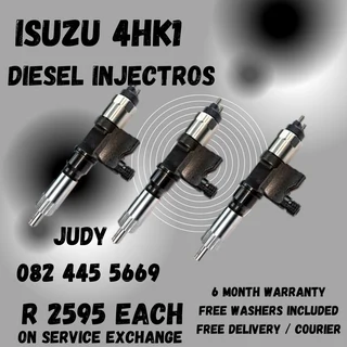 Isuzu 4HK1 Diesel Injectors for sale on service exchange or to recon