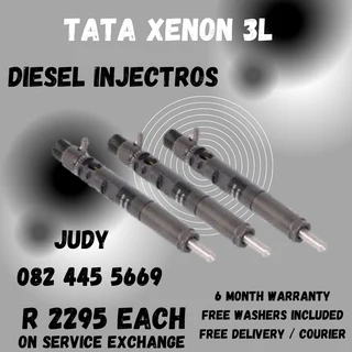Tata Xenon 3L Diesel Injectors for sale on service exchange or to recon