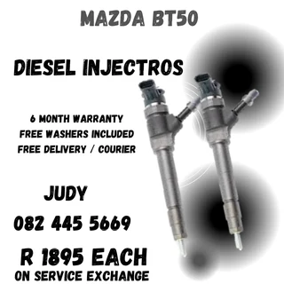 Mazda BT50 Diesel Injectors for sale on service exchange or to recon
