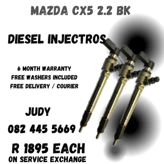 Mazda CX5 2.2 BK Diesel Inejctors for sale on service exchange or to recon