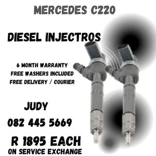 Mercedes C220 Diesel Injectors for sale on service exchange or to recon
