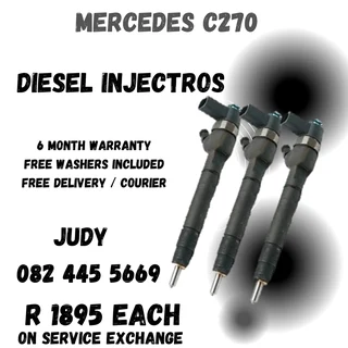 Mercedes C270 Diesel Injectors for sale on service exchange or to recon
