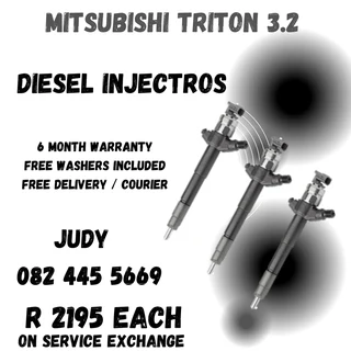 Mitsubishi Triton 3.2 Diesel Injectors for sale on service exchange or to recon